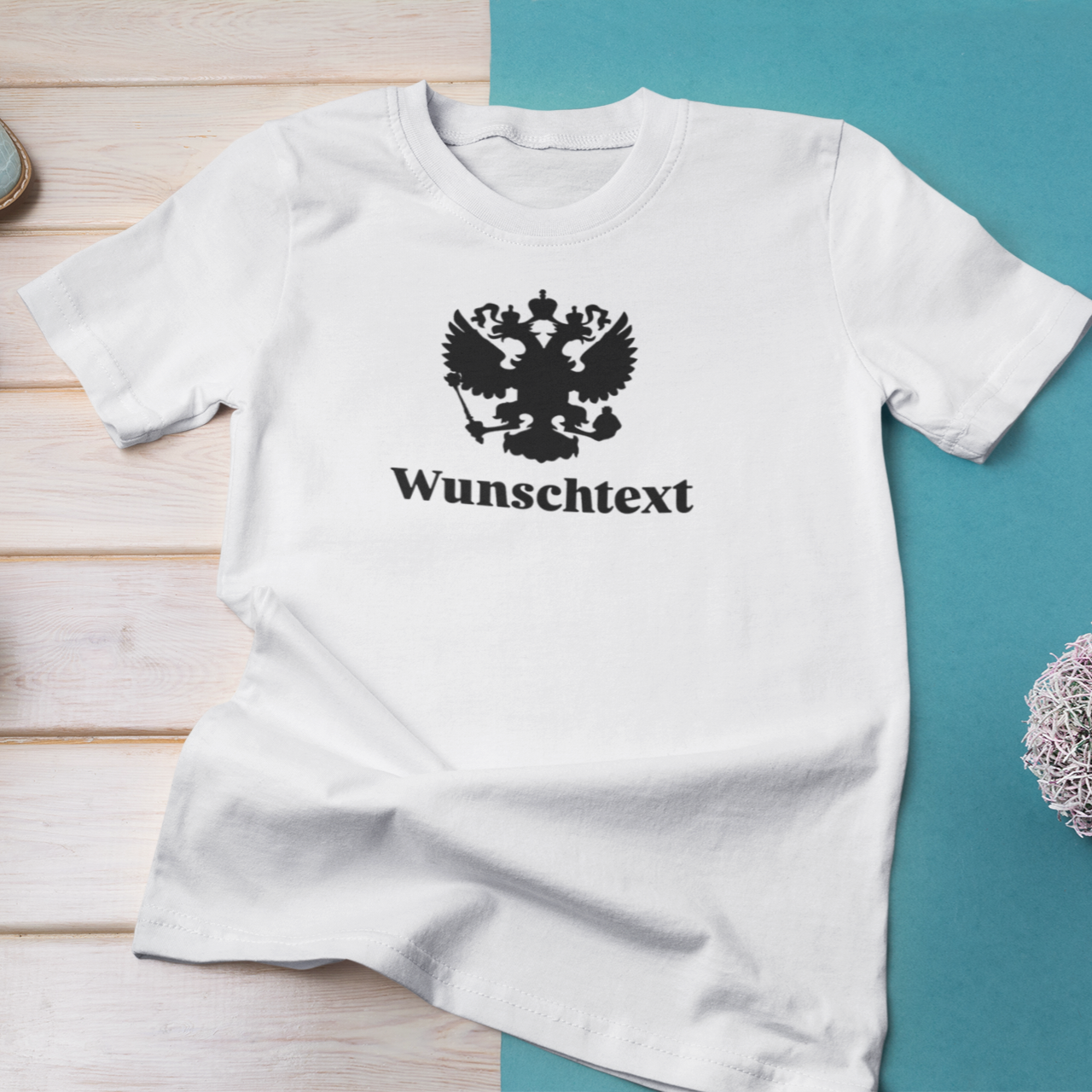 Bügelbild Russland Wunschtext