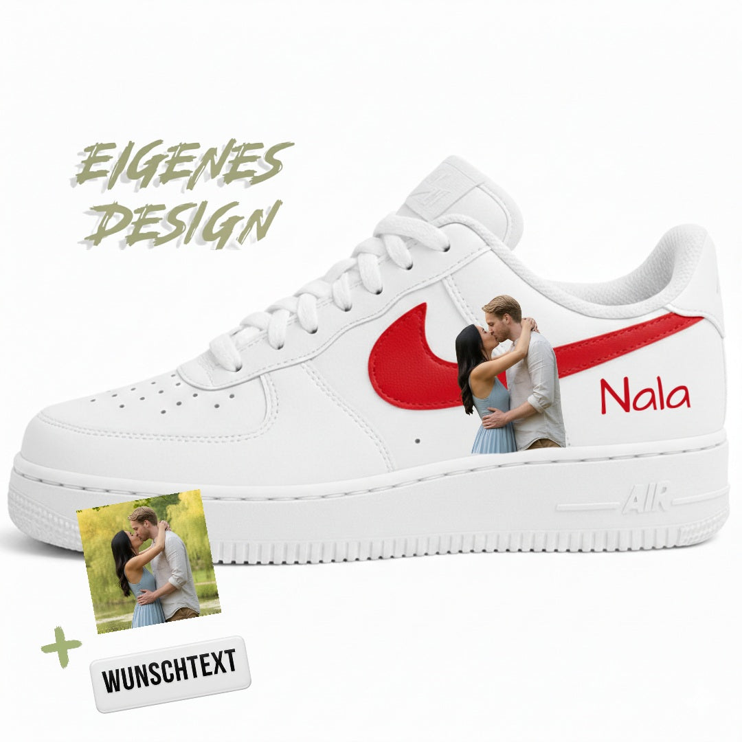 Eigenes Design Air Force 1 "rot"