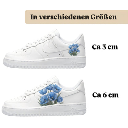 Sneakytats "Blaue Blumen 0051"
