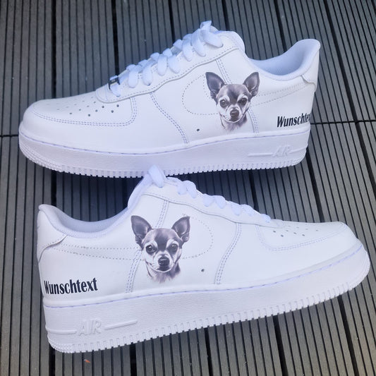 Air Force 1 "Pinscher gezeichnet Wunschtext"