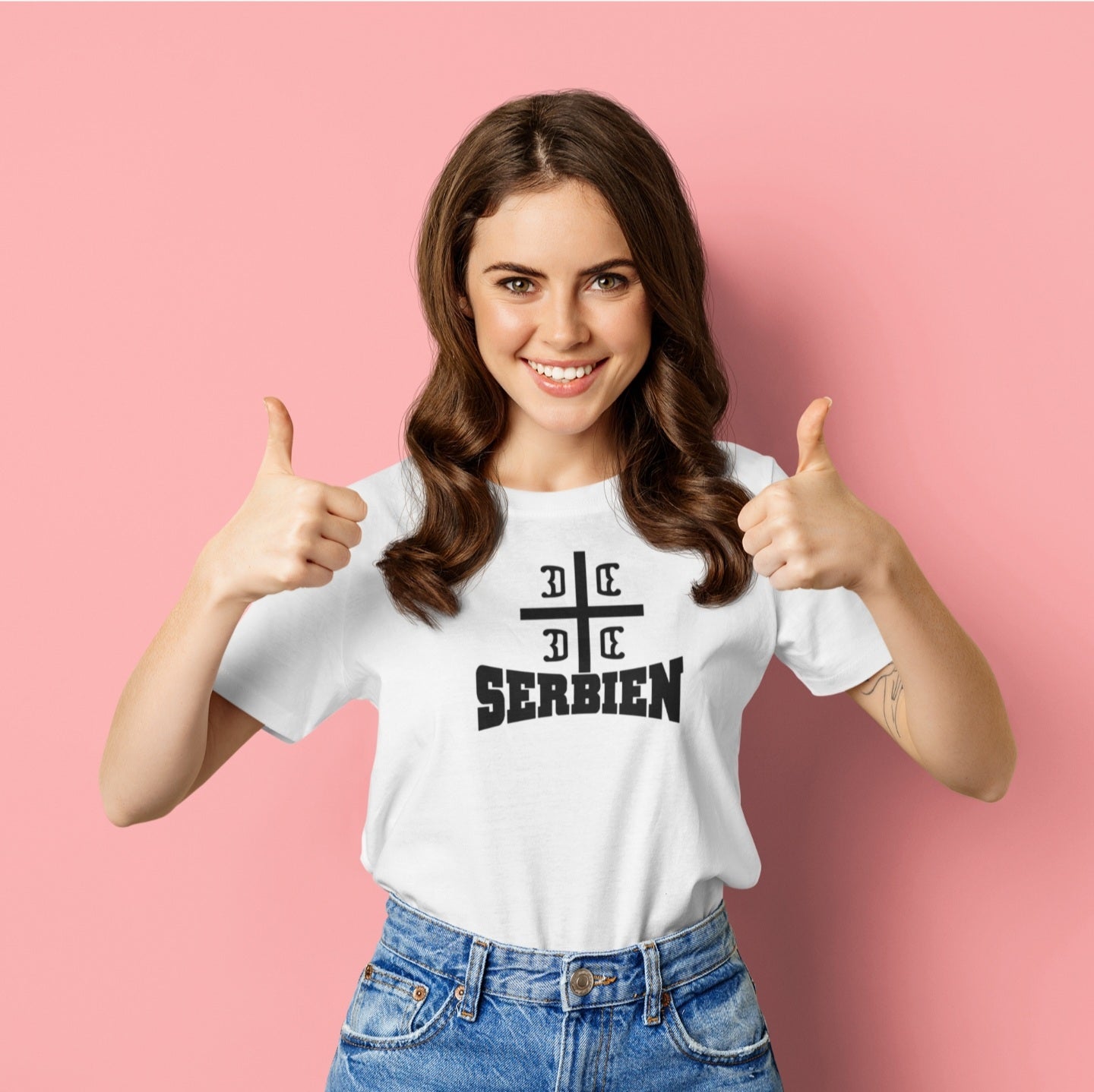 Bügelbild Serbien