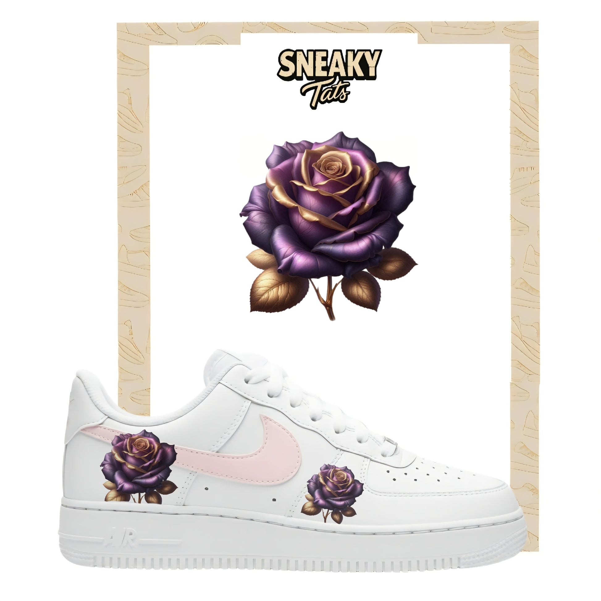 Sneakerfolien für Custom Sneaker Nike Air force 1 und Jordan Altlila Rose
