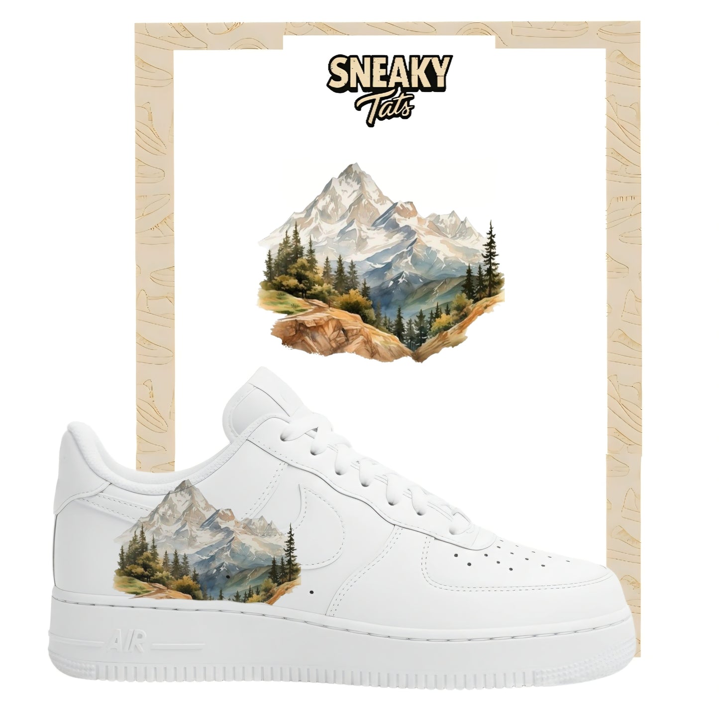 Bügelfolien für Nike Air force 1 und Jordan Berge