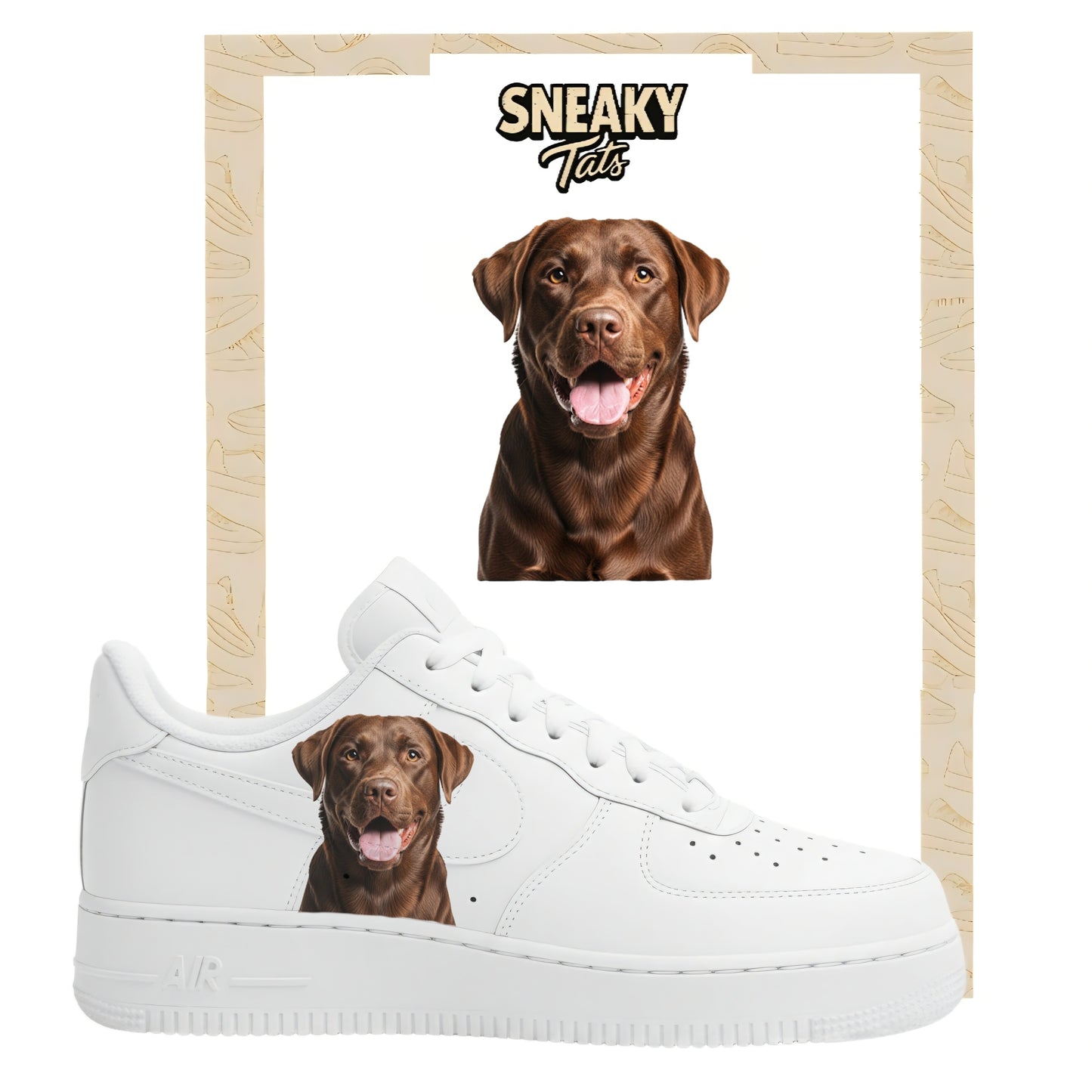 Bügelfolie für Nike Air force 1 und Jordan Labrador