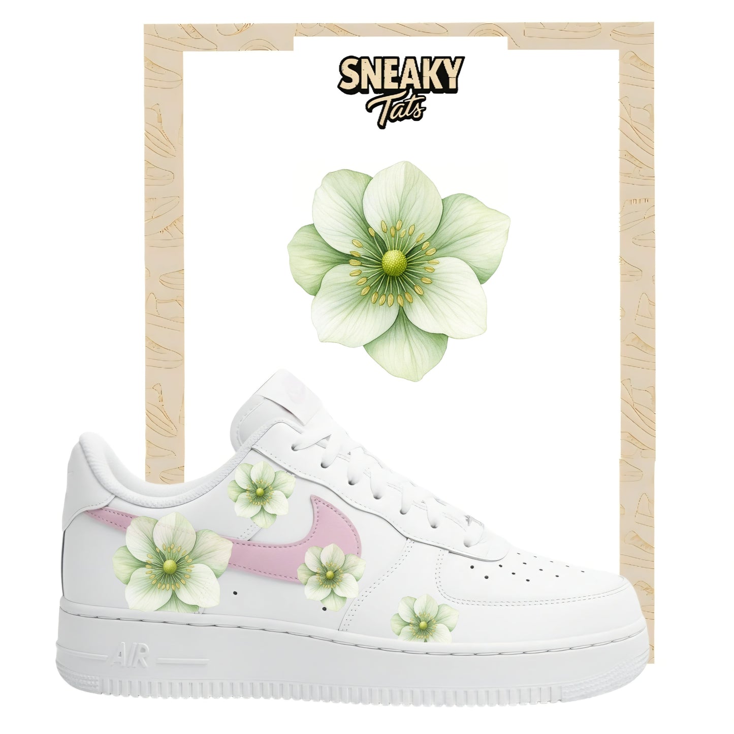 Sneakerfolien für Custom Sneaker Nike Air force 1 und Jordan Christrosen