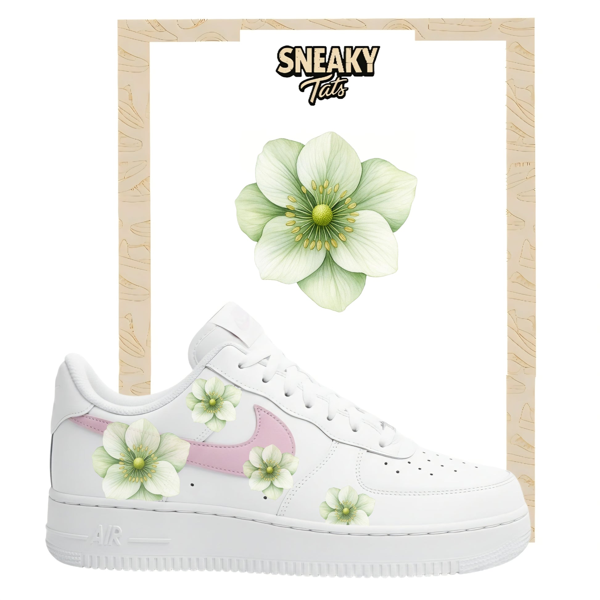 Sneakerfolien für Custom Sneaker Nike Air force 1 und Jordan Christrosen