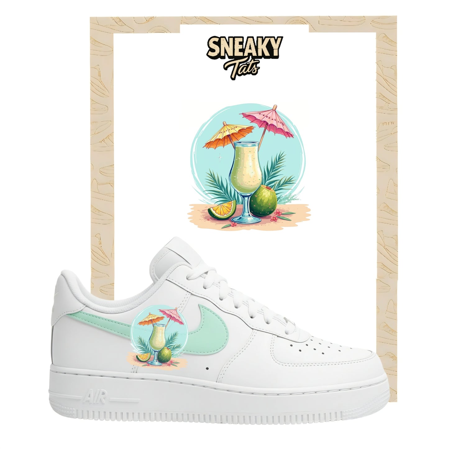 Bügelfolien für Nike Air force 1 und Jordan Cocktail