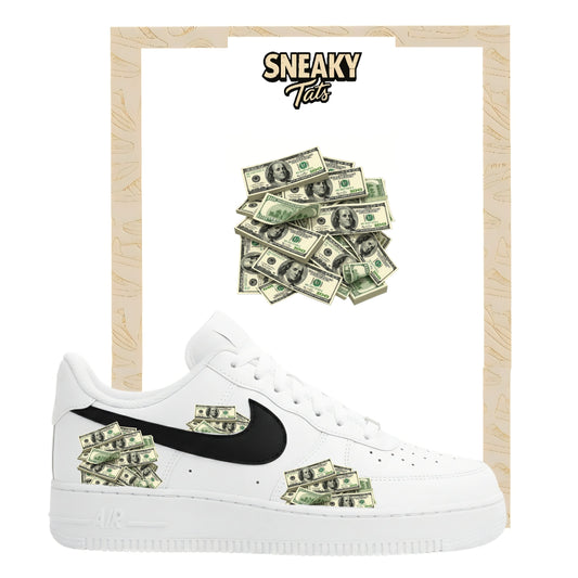 Bügelfolien für Nike Air force 1 und Jordan Dollars