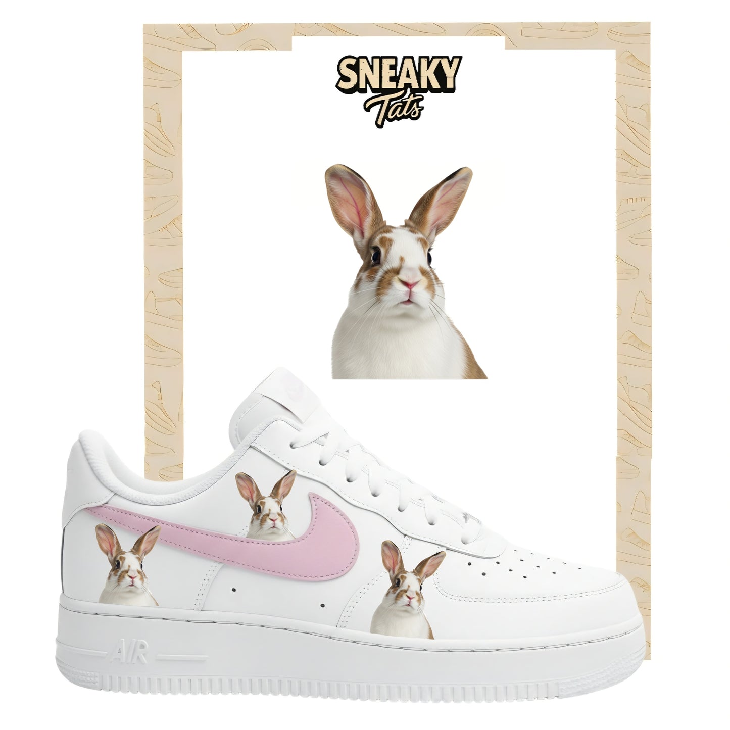 Bügelfolie für Nike Air force 1 und Jordan Hase