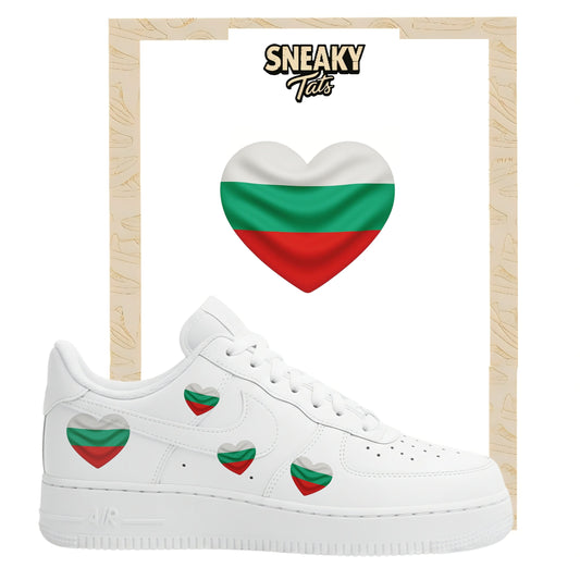 Bügelfolie für Nike Air force 1 und Jordan Herz Bulgarien