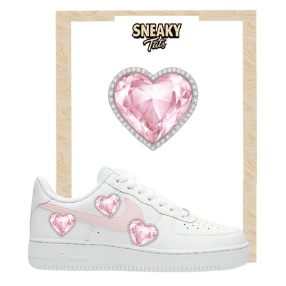 Bügelfolien für Nike Air force 1 und Jordan Herz Diamant