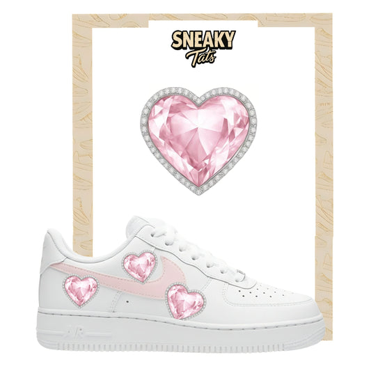 Bügelfolien für Nike Air force 1 und Jordan Herz Diamant