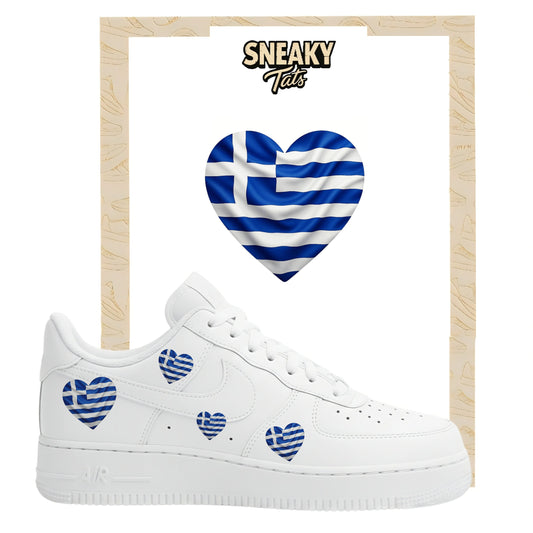 Bügelfolie für Nike Air force 1 und Jordan Herz Griechenland