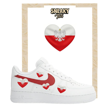 Bügelfolie für Nike Air force 1 und Jordan Herz Polen