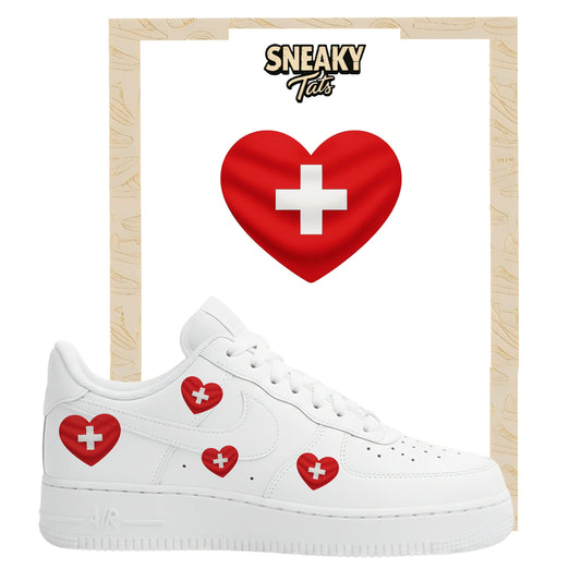 Bügelfolie für Nike Air force 1 und Jordan Herz Schweiz