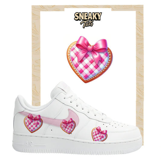 Bügelfolien für Nike Air force 1 und Jordan Herz mit Schleife