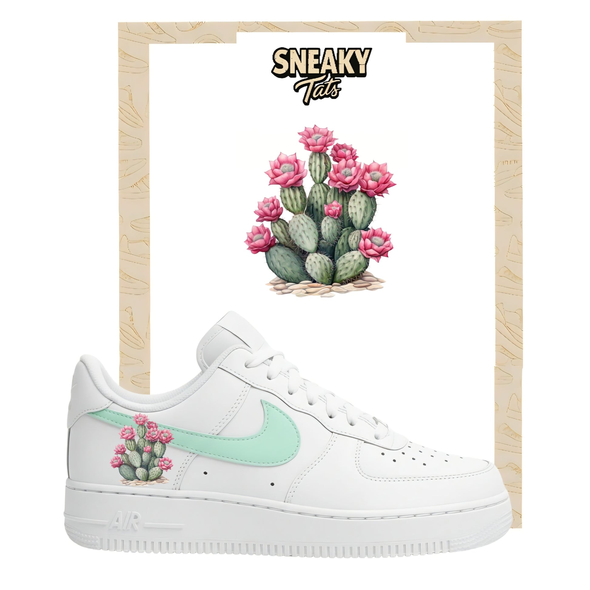 Sneakerfolien für Custom Sneaker Nike Air force 1 und Jordan Kaktus