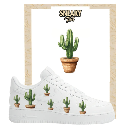 Sneakerfolien für Custom Sneaker Nike Air force 1 und Jordan Kaktus