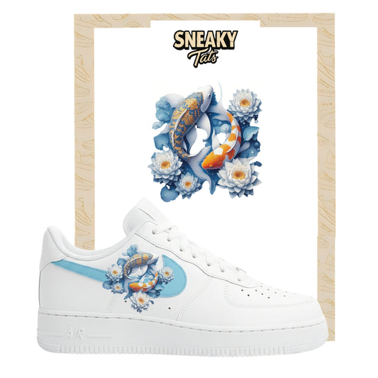 Bügelfolie für Nike Air force 1 und Jordan Koi