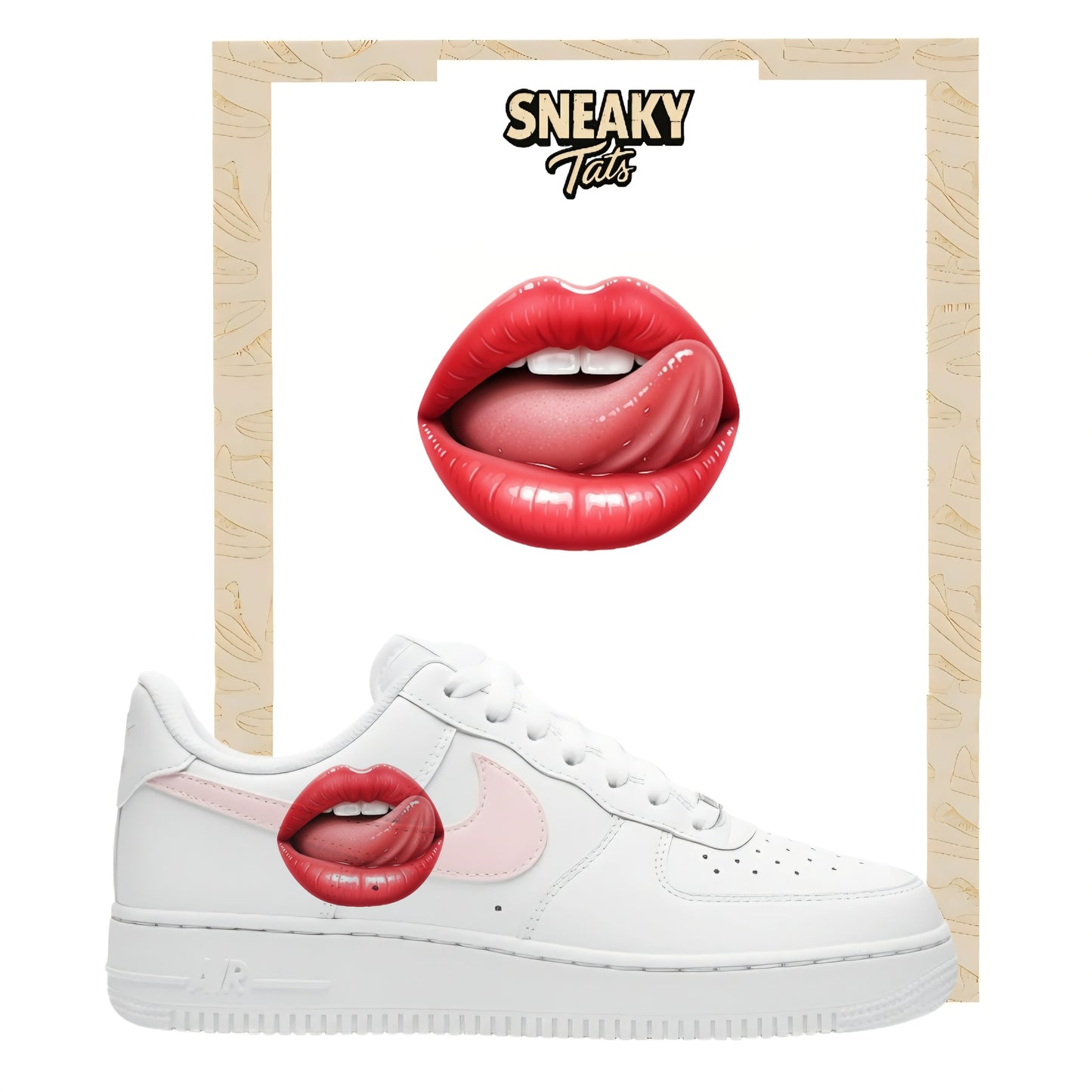 Bügelfolien für Nike Air force 1 und Jordan Lips