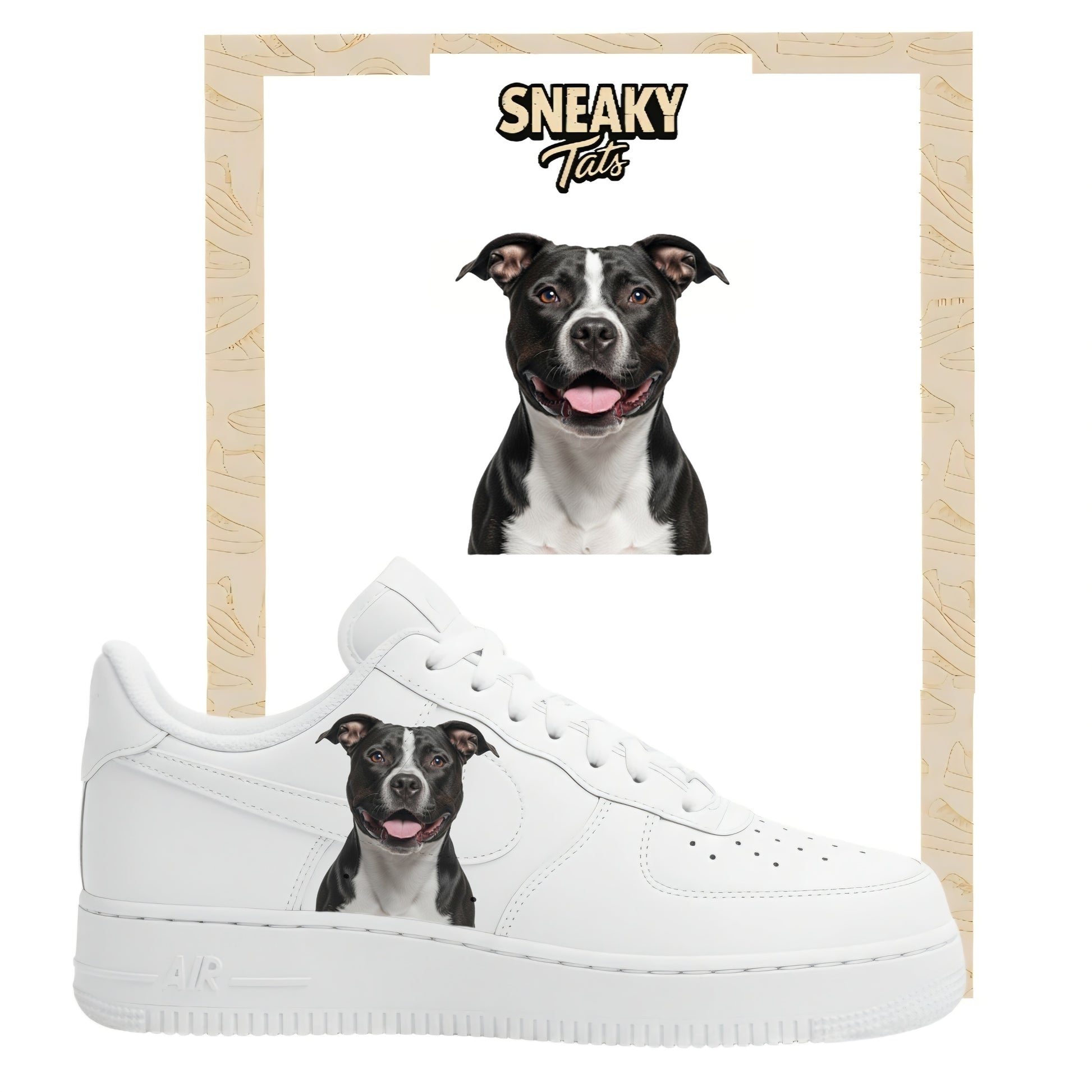 Bügelfolie für Nike Air force 1 und Jordan Pitbull