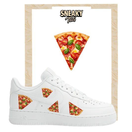 Bügelfolien für Nike Air force 1 und Jordan Pizzastück