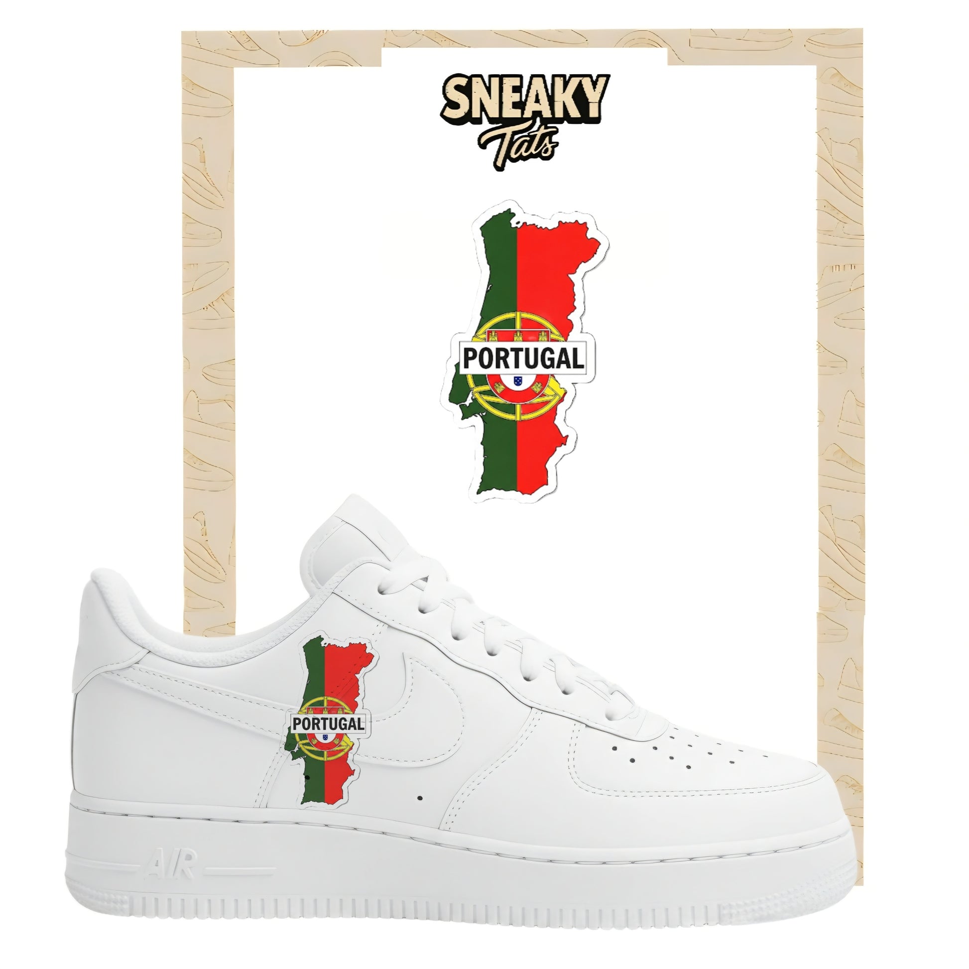 Bügelfolie für Nike Air force 1 und Jordan Portugal