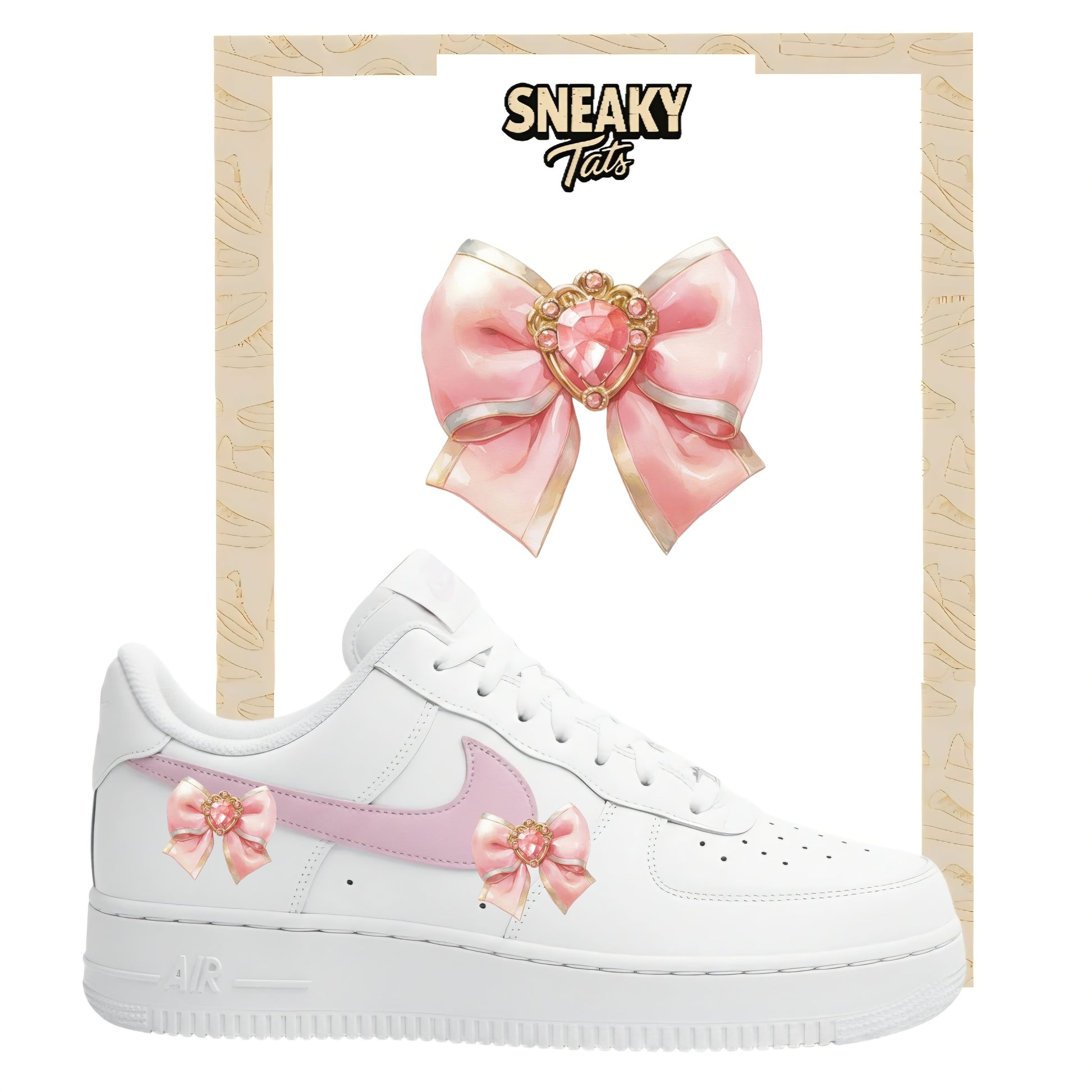 Bügelfolien für Nike Air force 1 und Jordan Schleife