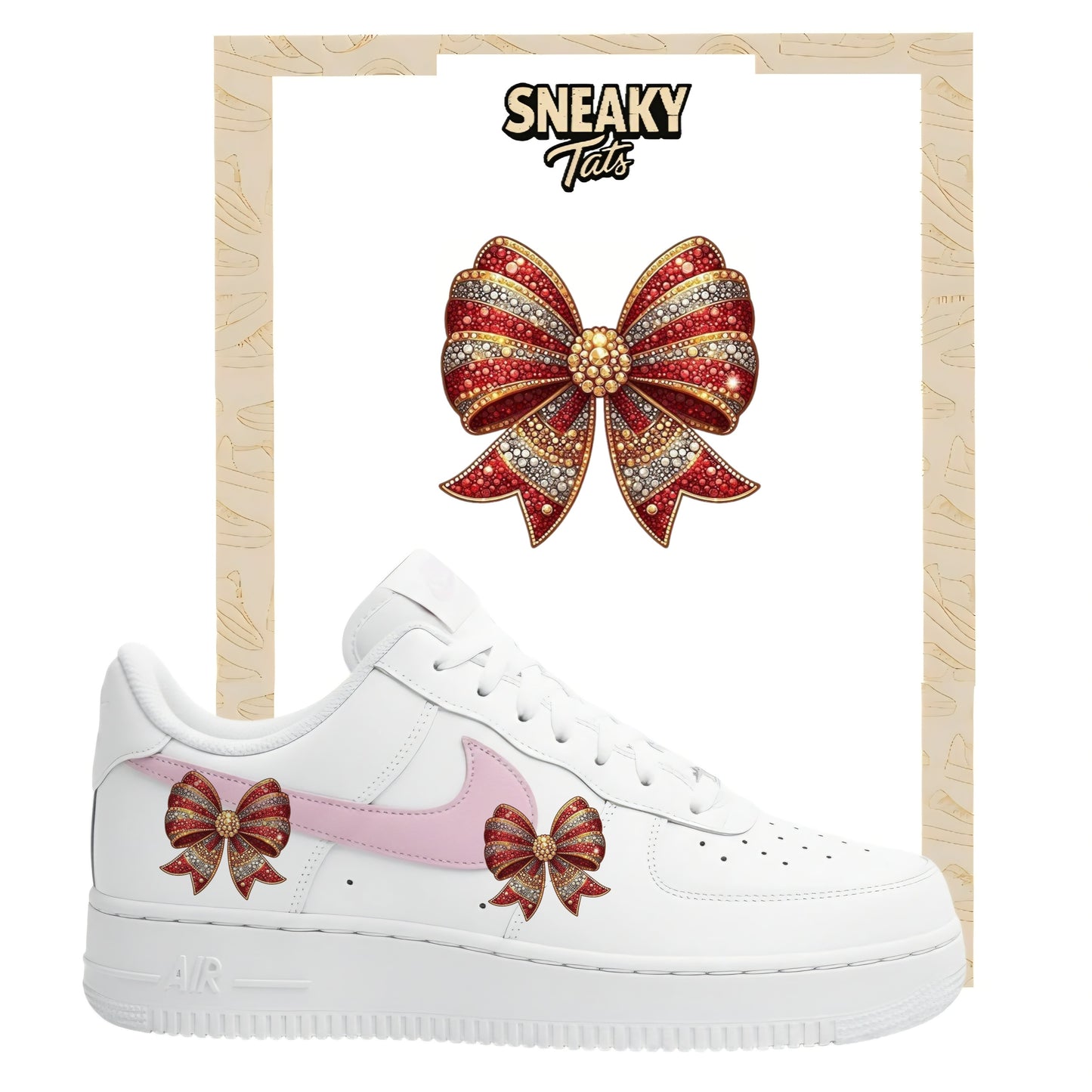 Bügelfolien für Nike Air force 1 und Jordan Schleife