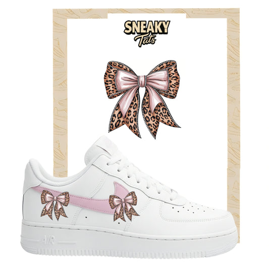 Bügelfolien für Nike Air force 1 und Jordan Schleife Tigermuster