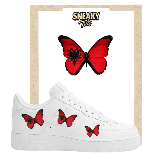 Bügelfolie für Nike Air force 1 und Jordan Schmetterlinge Albanien