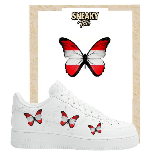 Bügelfolie für Nike Air force 1 und Jordan Schmetterlinge Österreich