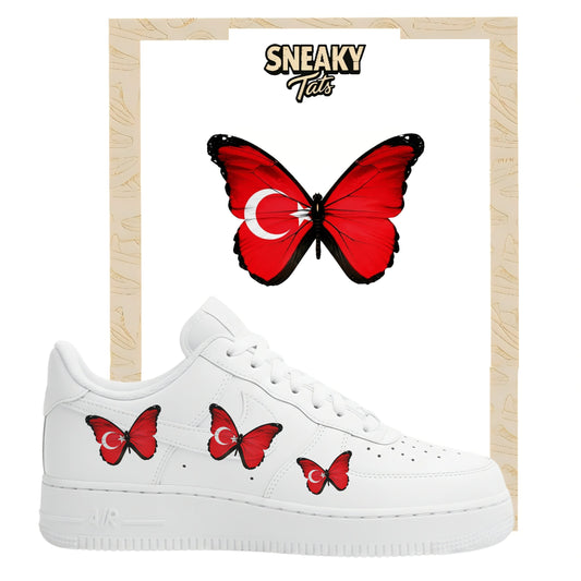 Bügelfolie für Nike Air force 1 und Jordan Schmetterlinge Türkei
