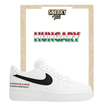 Bügelfolie für Nike Air force 1 und Jordan Schriftzug Hungary