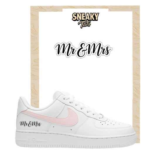 Sneakytats "Schriftzug Mr & Mrs 0357"