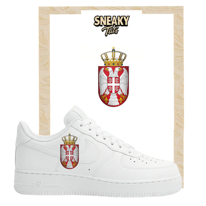 Bügelfolie für Nike Air force 1 und Jordan Serbien Adler