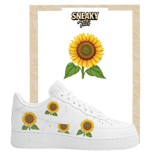 Sneakerfolien für Custom Sneaker Nike Air force 1 und Jordan Sonnenblume