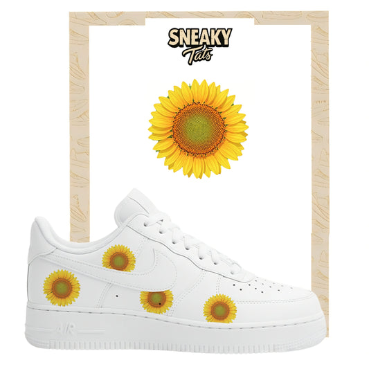 Sneakerfolien für Custom Sneaker Nike Air force 1 und Jordan Sonnenblume