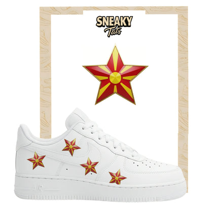 Bügelfolie für Nike Air force 1 und Jordan Stern Mazedonien