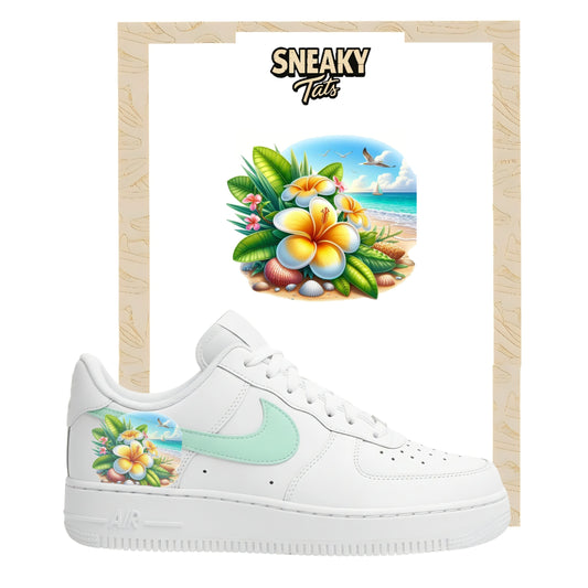 Sneakerfolien für Custom Sneaker Nike Air force 1 und Jordan Strand Blume