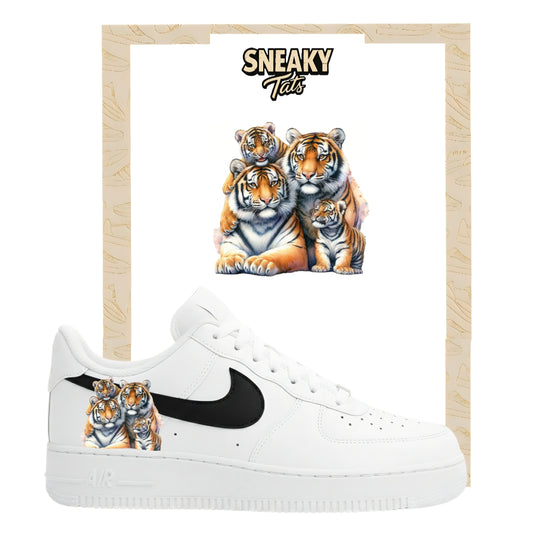 Bügelfolie für Nike Air force 1 und Jordan Tiger Family