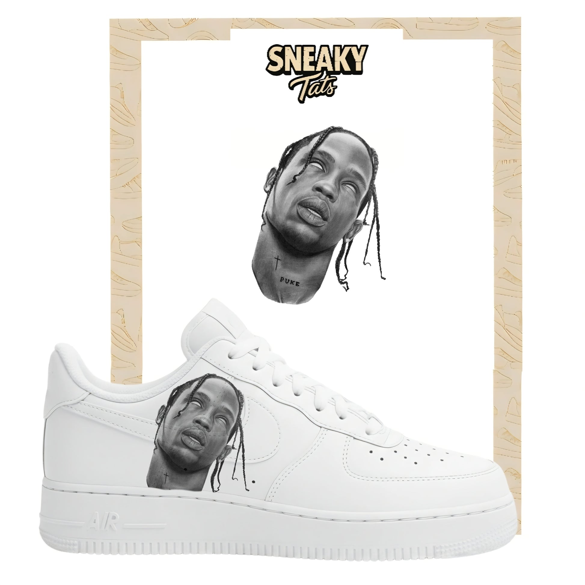 Sneakerfolien für Nike Air force 1 und Jordan Travis Scott