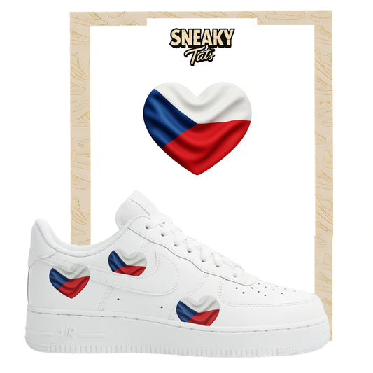 Bügelfolie für Nike Air force 1 und Jordan Stern Tschechien