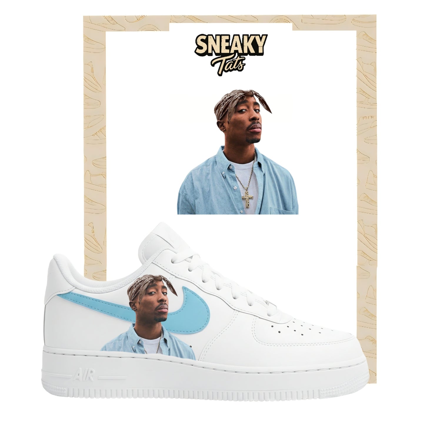 Sneakerfolien für Nike Air force 1 und Jordan Tupac