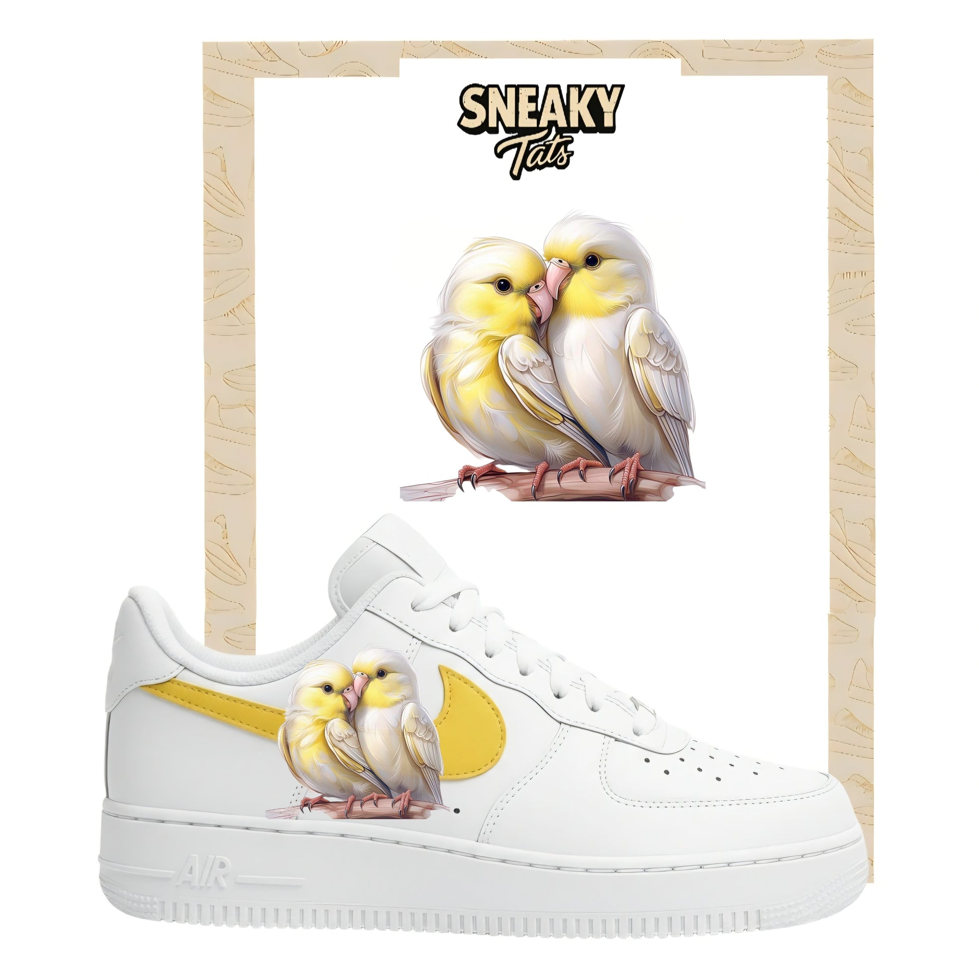 Bügelfolie für Nike Air force 1 und Jordan Vogel