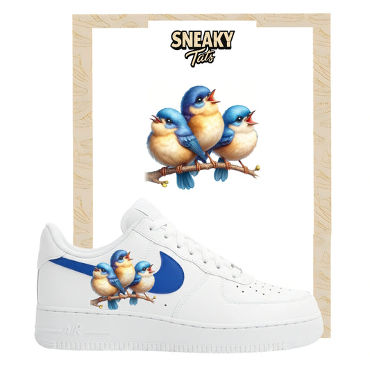 Bügelfolie für Nike Air force 1 und Jordan Vögel