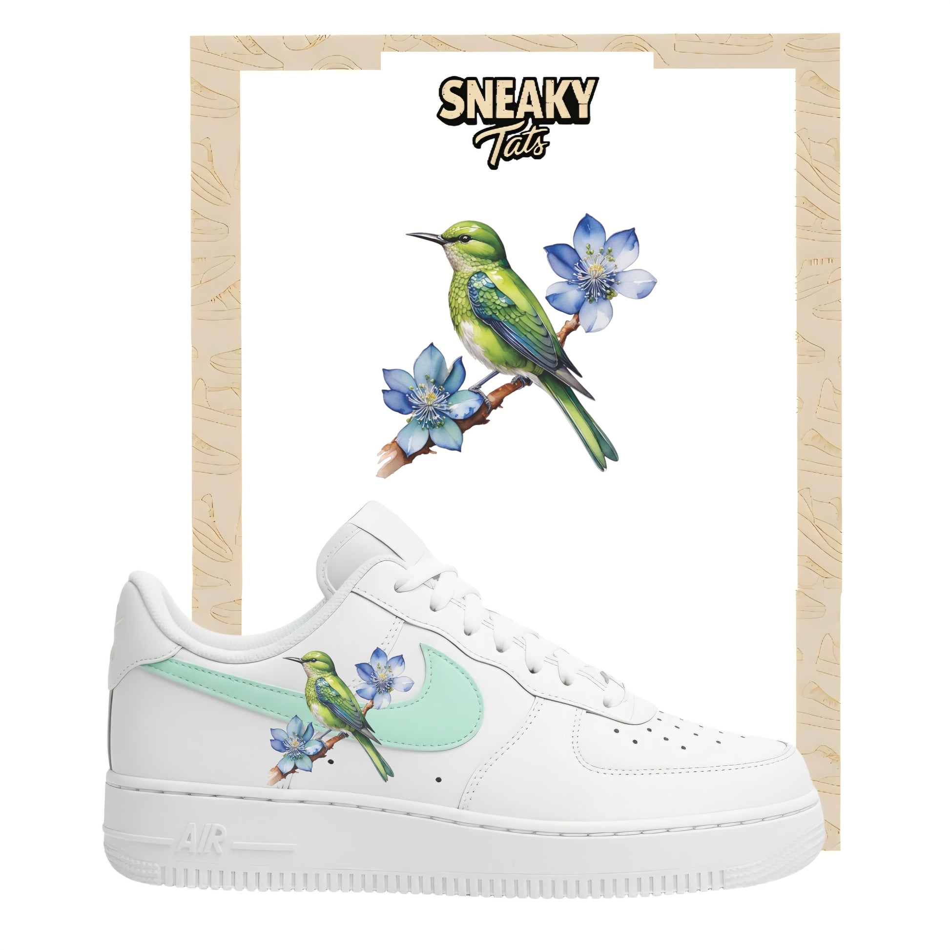 Bügelfolie für Nike Air force 1 und Jordan Vogel