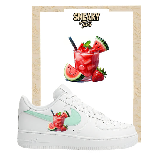 Bügelfolien für Nike Air force 1 und Jordan Watermelone Cocktail