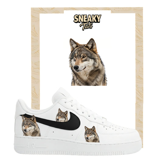 Bügelfolie für Nike Air force 1 und Jordan Wolf