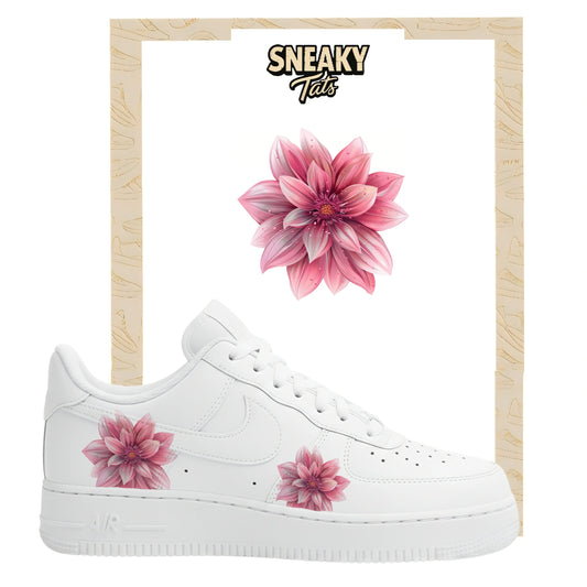 Sneakerfolien für Custom Sneaker Nike Air force 1 und Jordan exotische Blumen